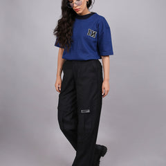 Oversized Cargo pants (Black)