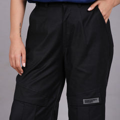 Oversized Cargo pants (Black)
