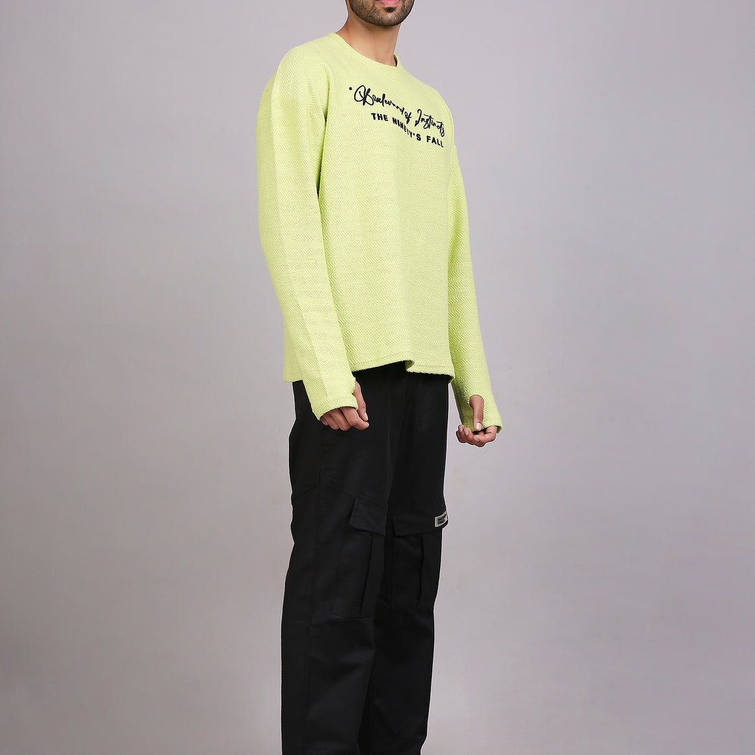 Oversized Cargo pants (Black)