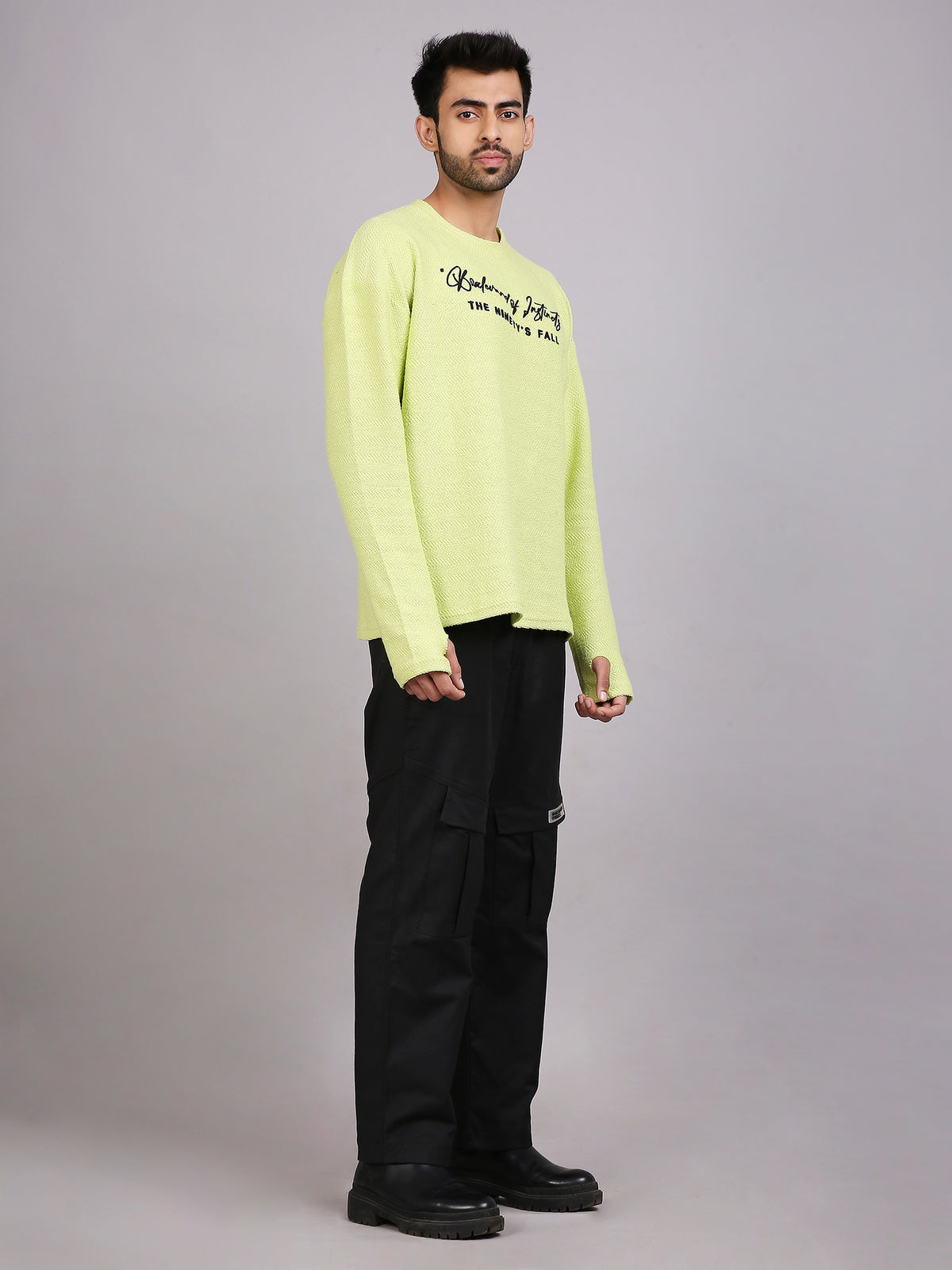 Oversized Cargo pants (Black)