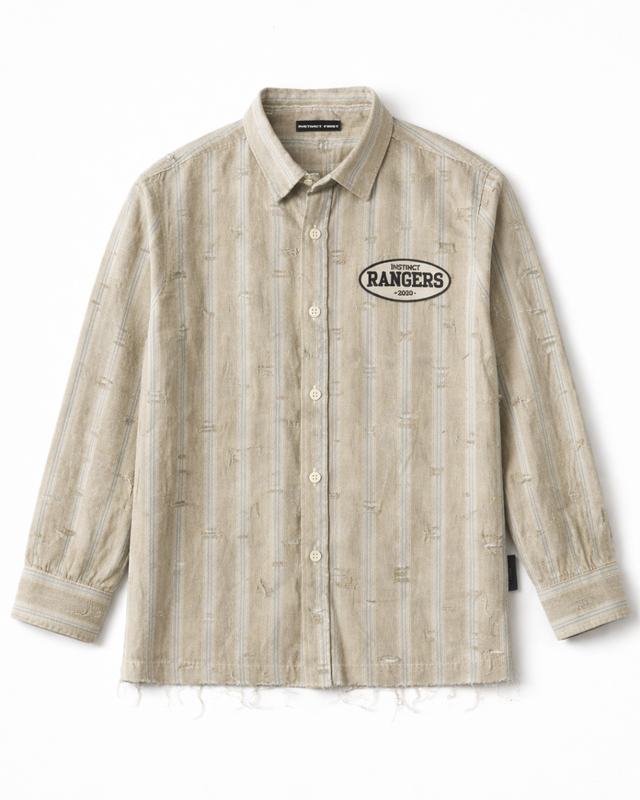 Distressed Shirt (Mud Brown)