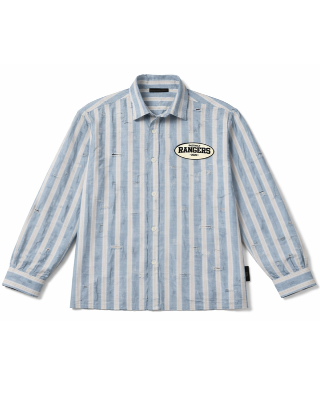 Distressed Shirt (Sky Blue )