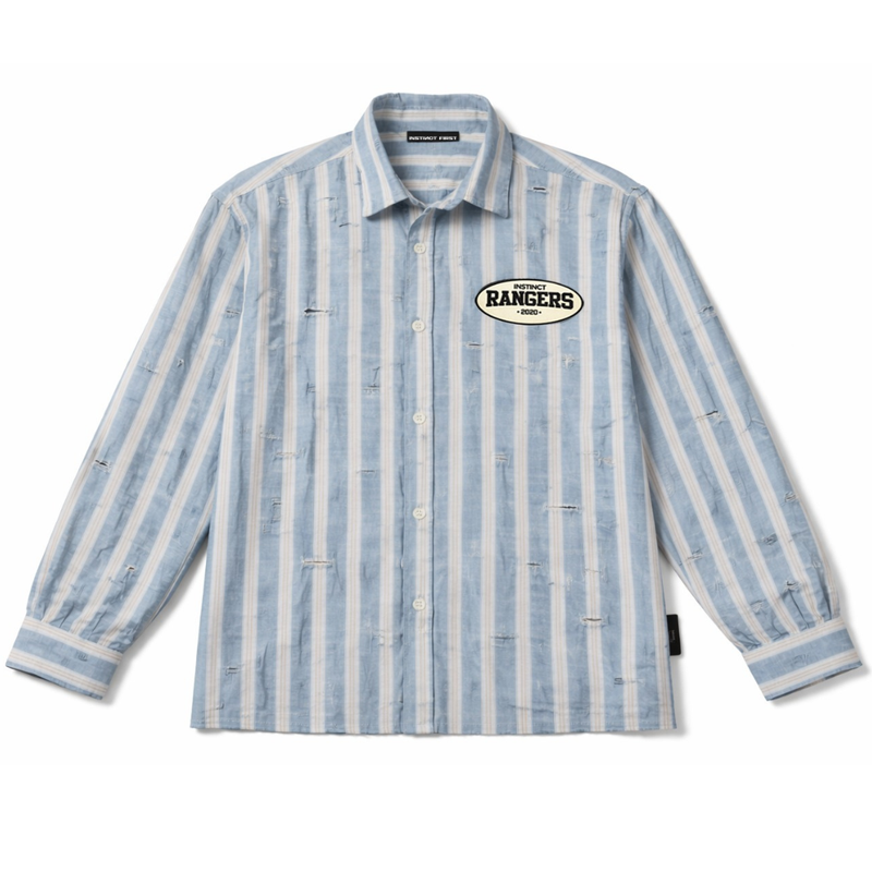 Distressed - Shirt (Sky Blue )
