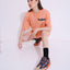 Retro Melange Orange- Oversized T-shirt