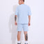 Retro Melange Blue- Oversized T-shirt
