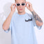 Retro Melange Blue- Oversized T-shirt