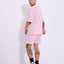 Retro Melange Pink- Oversized T-shirt