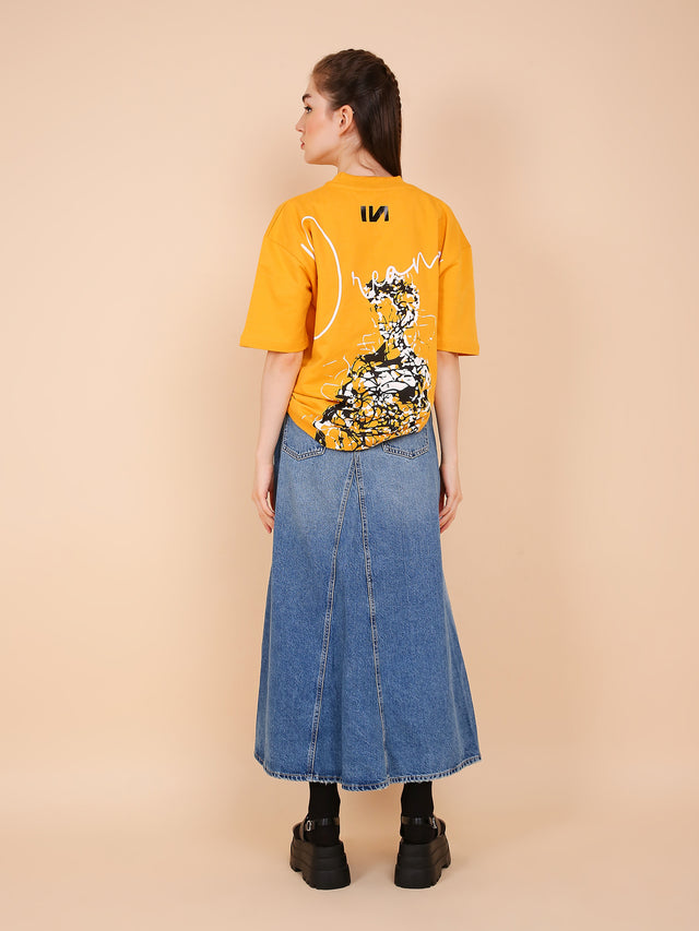 Buy SELFIE creation Beautiful Baby Girls Denim Skirt with Mustard Shirt  Cotton Blend Dresses  Denim Skirt Shirt Set for Girls 1 Year  2 Years  Mustard and Denim Blue at Amazonin