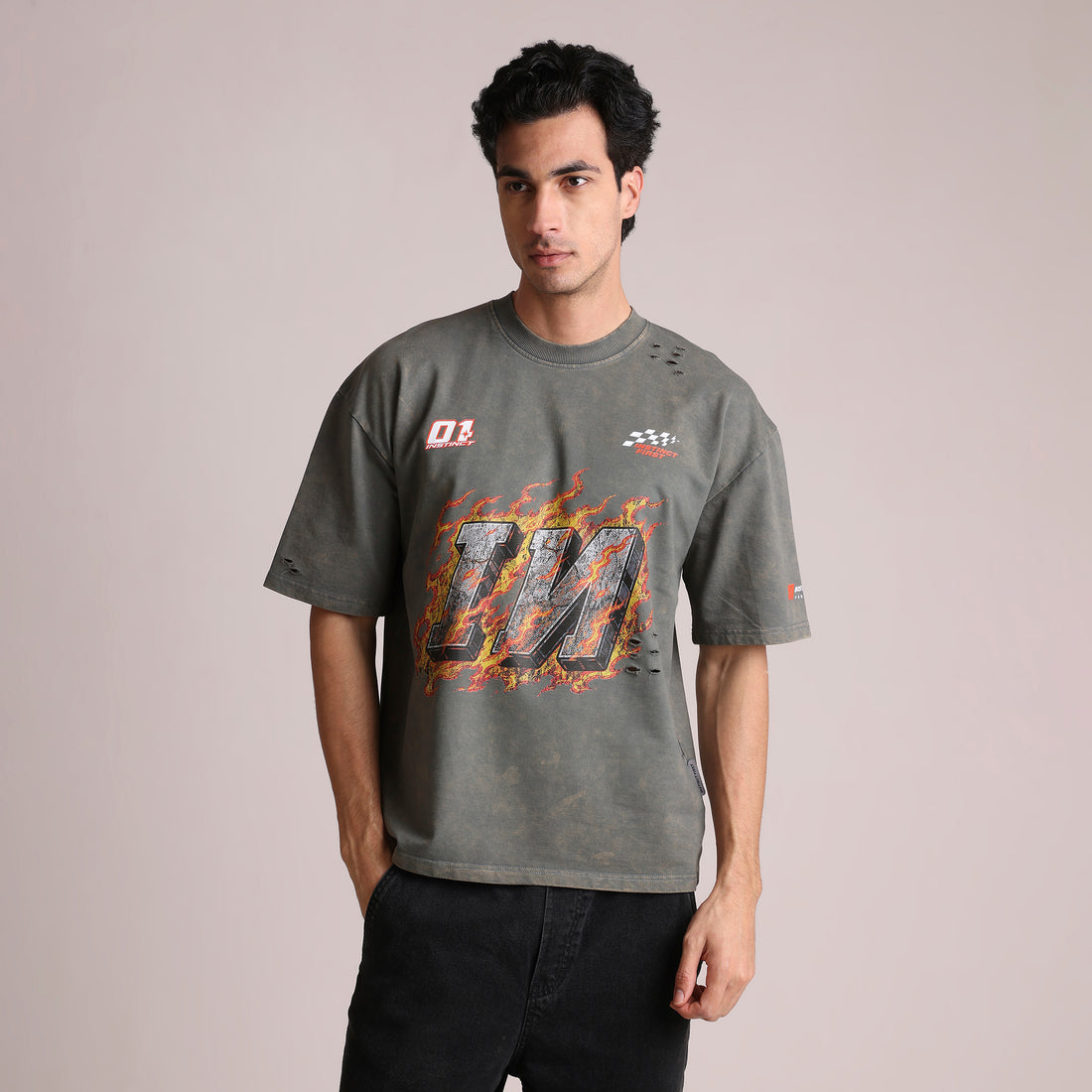 Asphalt - Oversized T-shirt (Grey)
