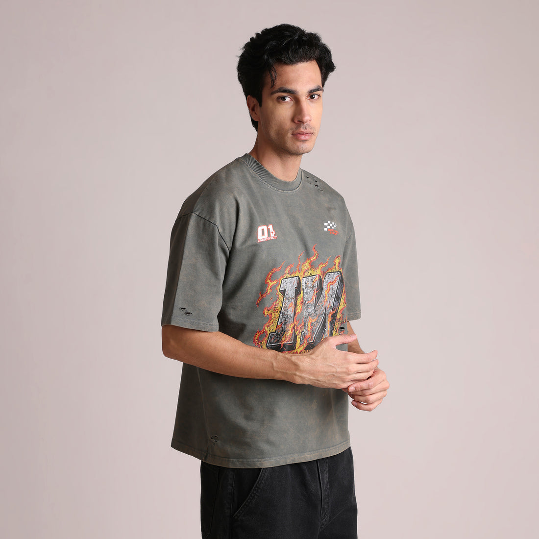 Asphalt - Oversized T-shirt (Grey)