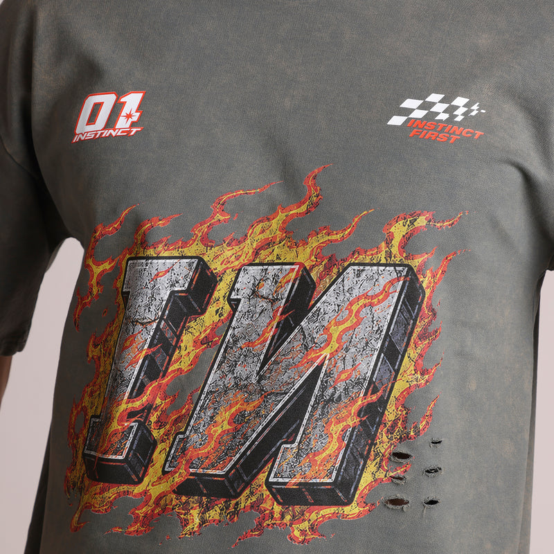 Asphalt - Oversized T-shirt (Grey)