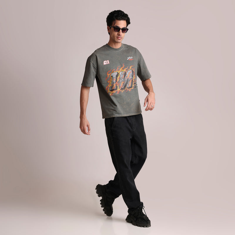 Asphalt - Oversized T-shirt (Grey)