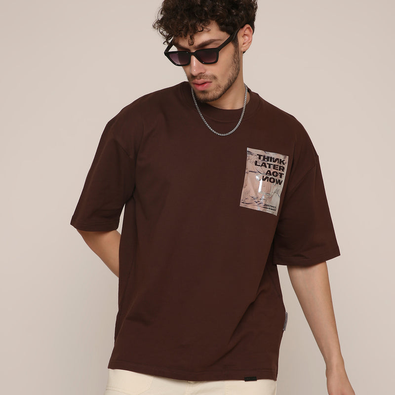 Foil - Oversized T-Shirt (Brown)