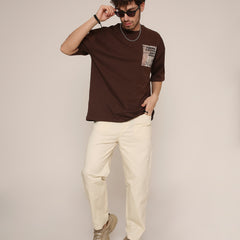 Foil - Oversized T-Shirt (Brown)