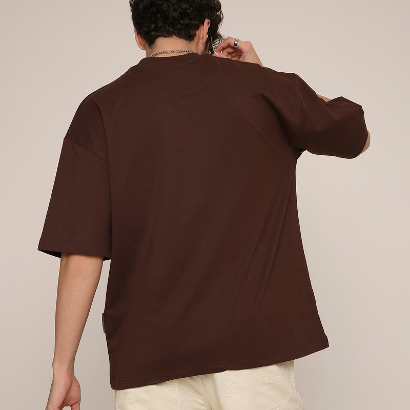 Foil - Oversized T-Shirt (Brown)
