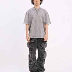 Washed Out Oversized T-shirt (Platinum)
