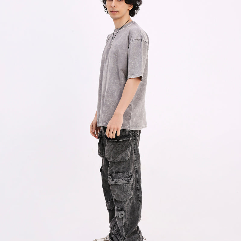 Washed Out Oversized T-shirt (Platinum)