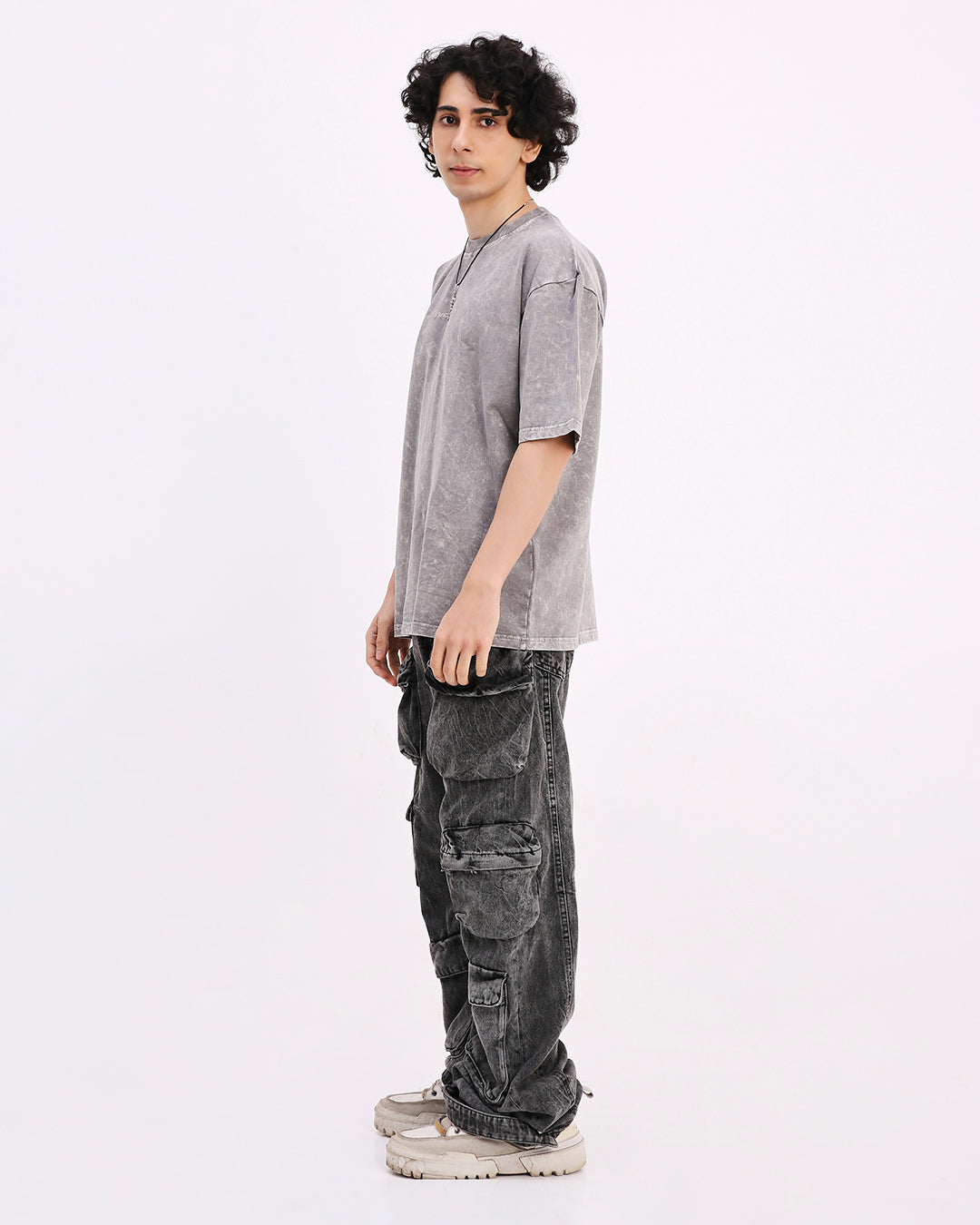 Washed Out Oversized T-shirt (Platinum)