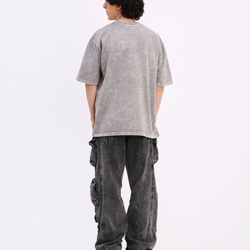 Washed Out Oversized T-shirt (Platinum)