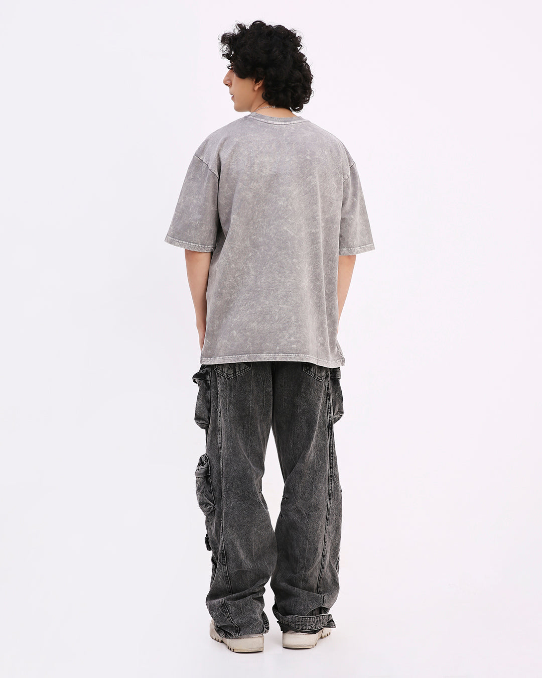 Washed Out Oversized T-shirt (Platinum)