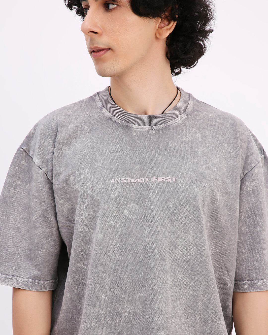 Washed Out Oversized T-shirt (Platinum)