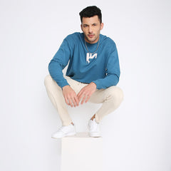 Blue oversized sweatshirt