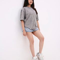 Washed Out Oversized T-shirt (Platinum)