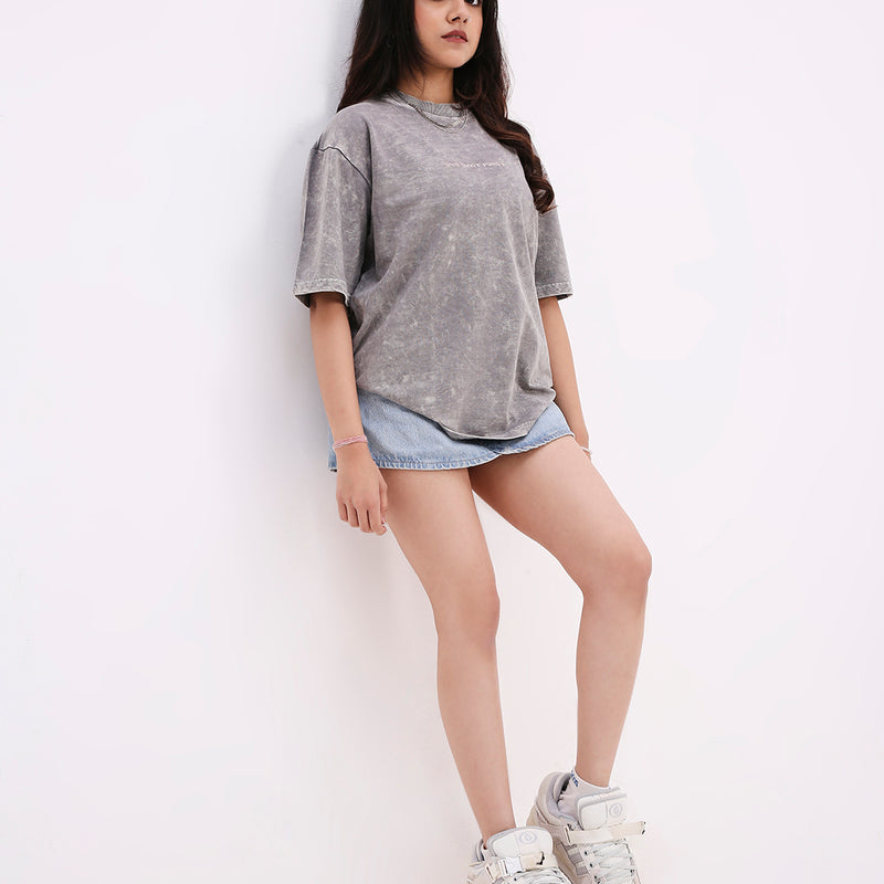 Washed Out Oversized T-shirt (Platinum)