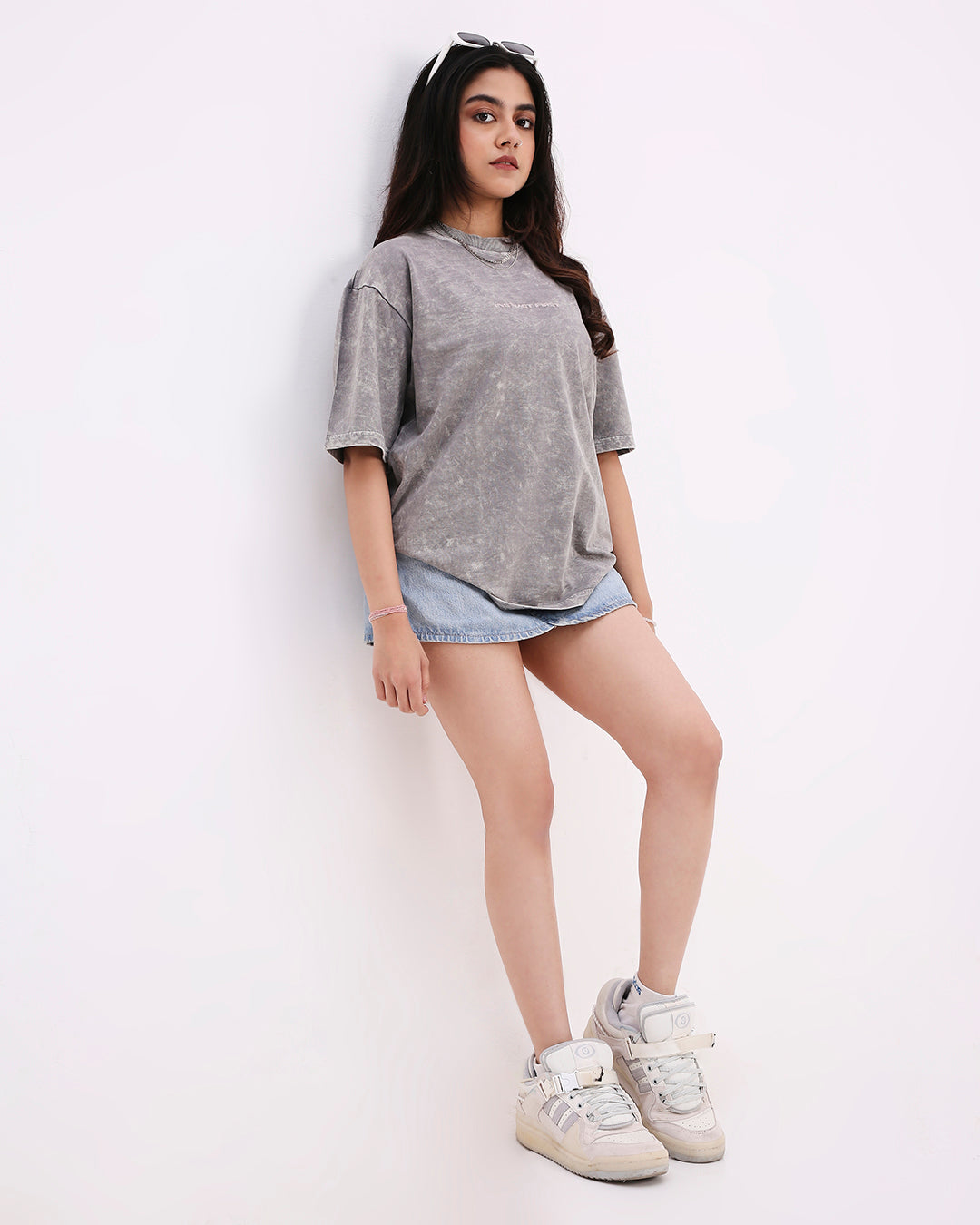 Washed Out Oversized T-shirt (Platinum)