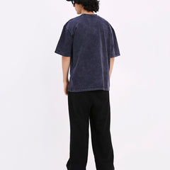 Cobalt Washed Out Oversized T-shirt (Blue)