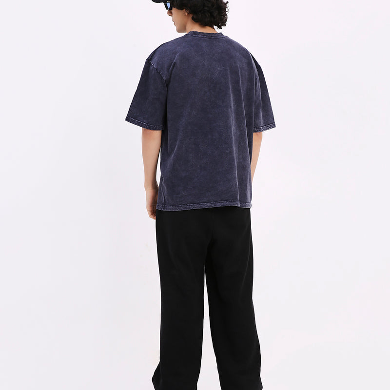 Cobalt Washed Out Oversized T-shirt (Blue)