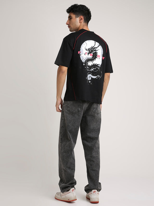 The First Dragon - Oversized T-Shirt (BlacK)