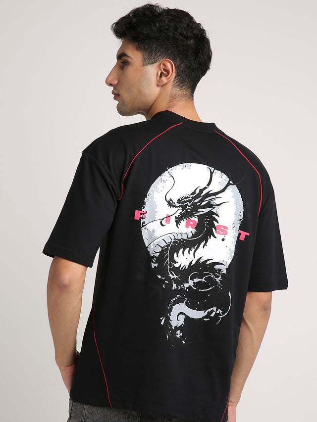 The First Dragon - Oversized T-Shirt (BlacK)