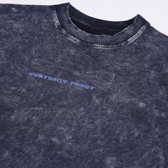 Cobalt Washed Out Oversized T-shirt (Blue)