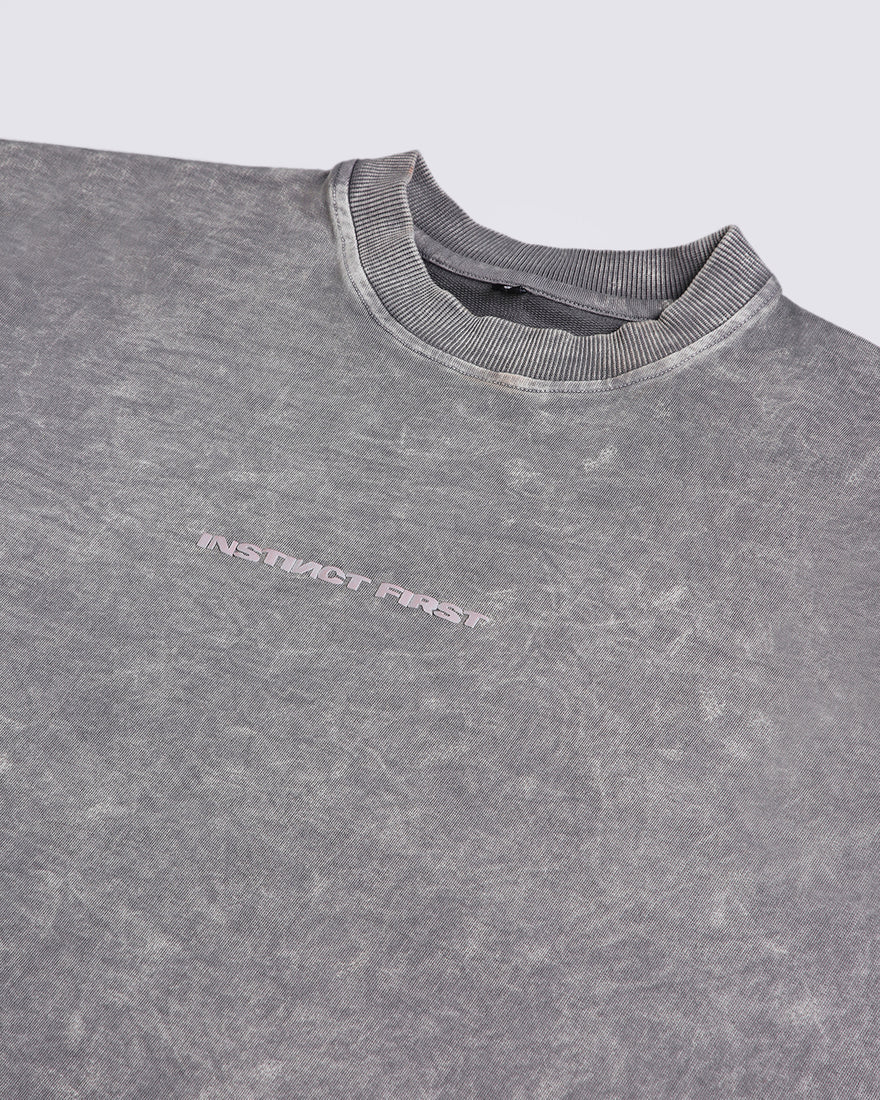 Washed Out Oversized T-shirt (Platinum)