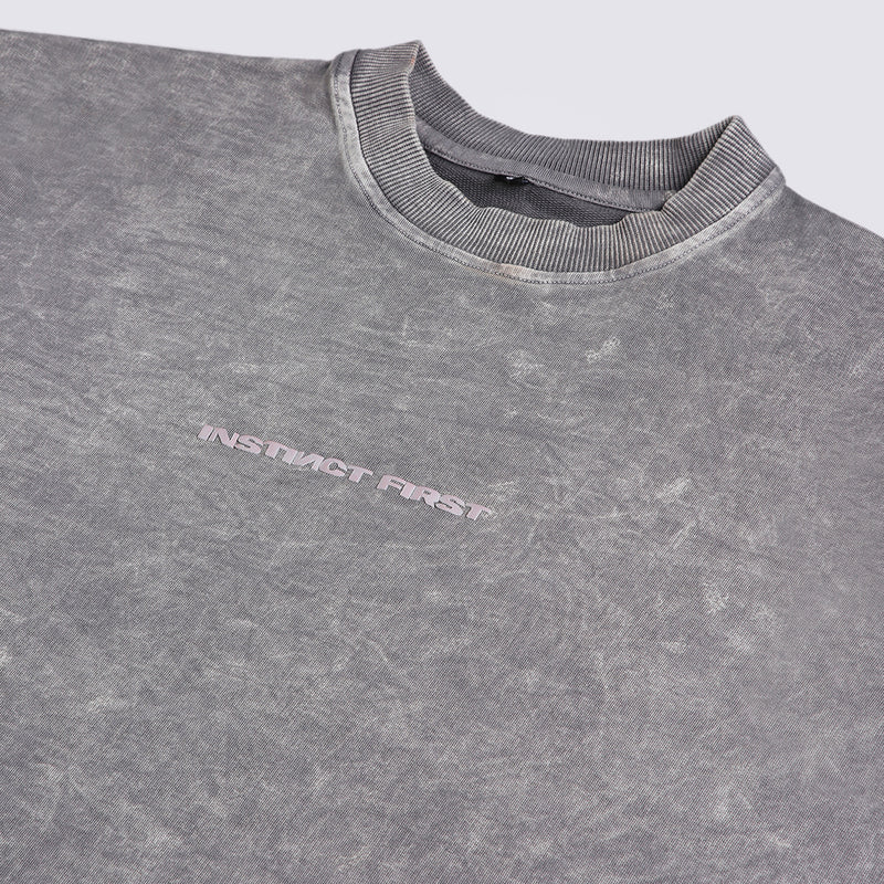 Washed Out Oversized T-shirt (Platinum)
