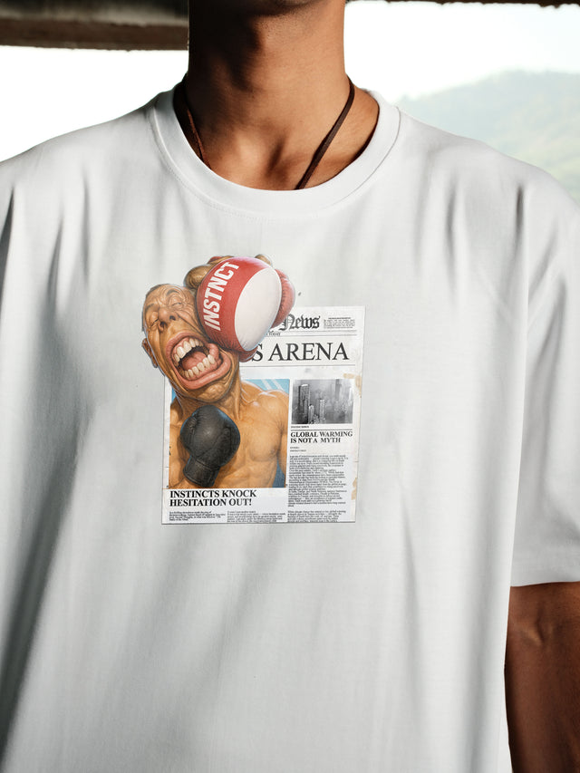 Knockout - Relaxed Fit Tshirt (White)