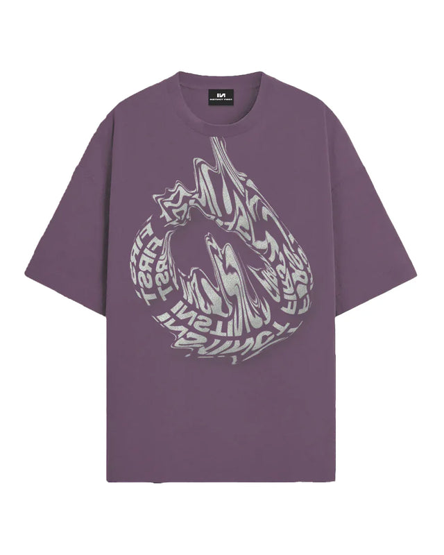 Liquidity Oversized T-Shirt - Grape
