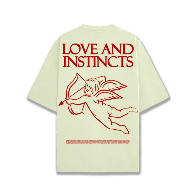 Love and Instincts Oversized T-Shirt  - Sand