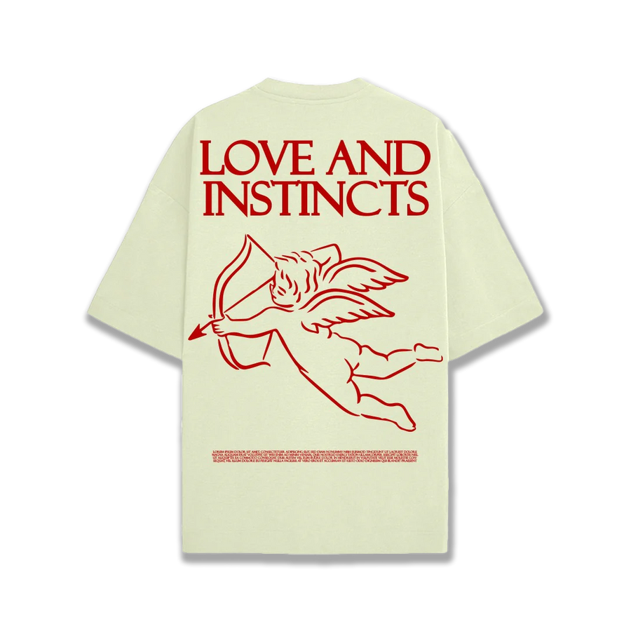 Love and Instincts Oversized T-Shirt  - (Sand)