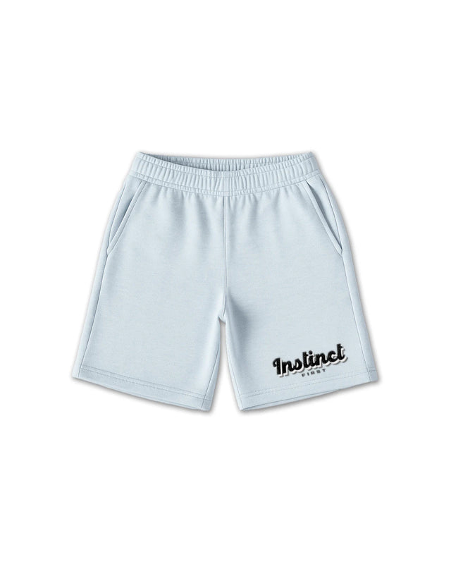 Retro Melange Blue - Oversized Shorts