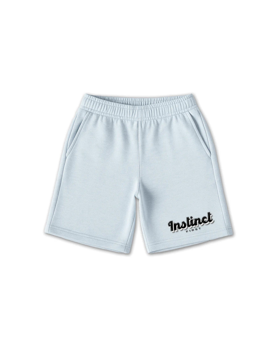 Retro Melange  - Oversized Shorts (Blue)