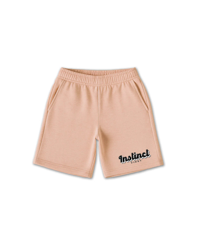 Retro Melange Orange - Oversized Shorts