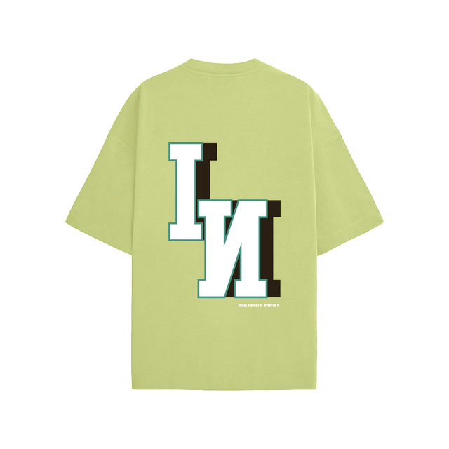 TSHIRT LONG SLEEVE TRIPLE FLOWER_BUTTER MOSSGREEN