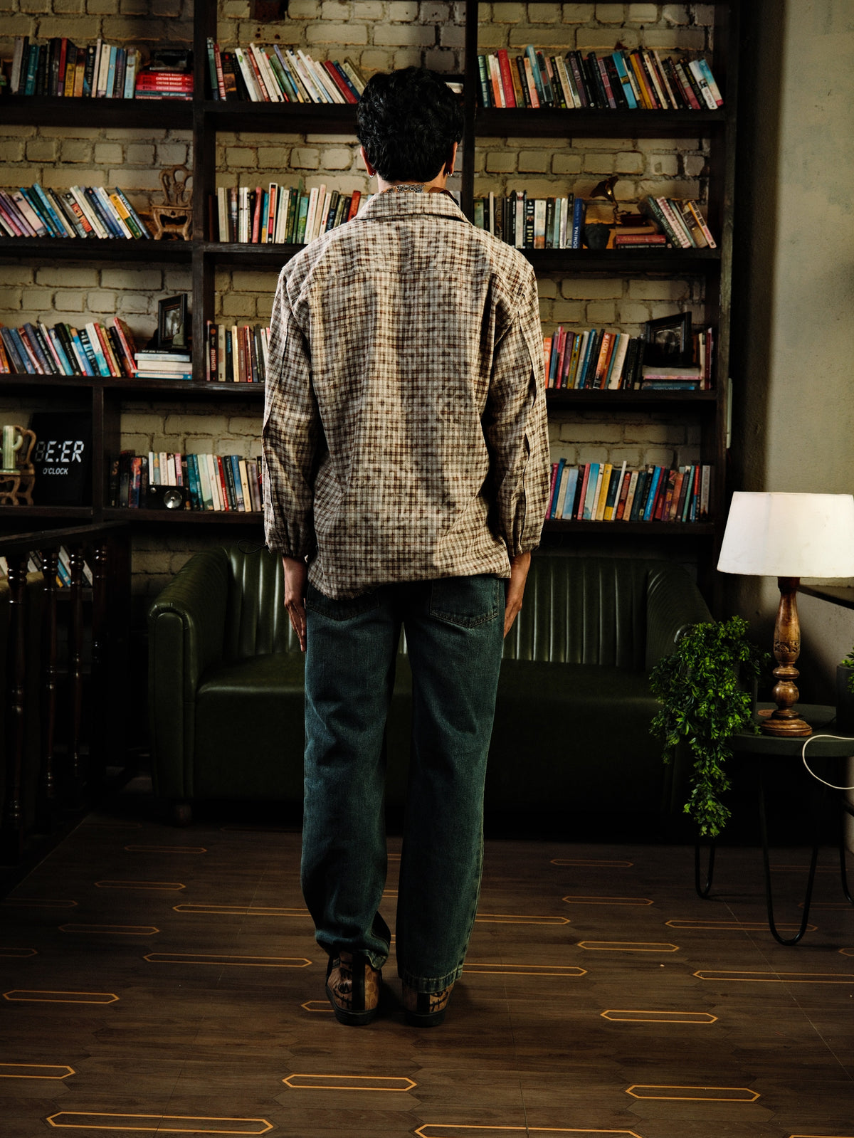 Raw Panel  Shirt - (Brown)