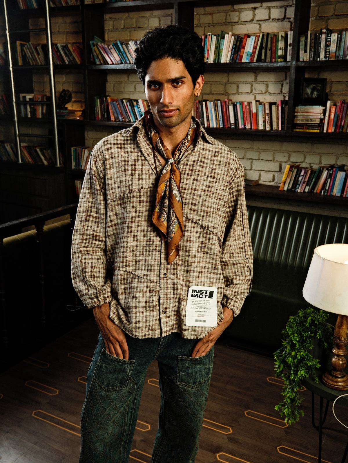Raw Panel  Shirt - (Brown)