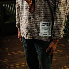 Raw Panel  Shirt - (Brown)