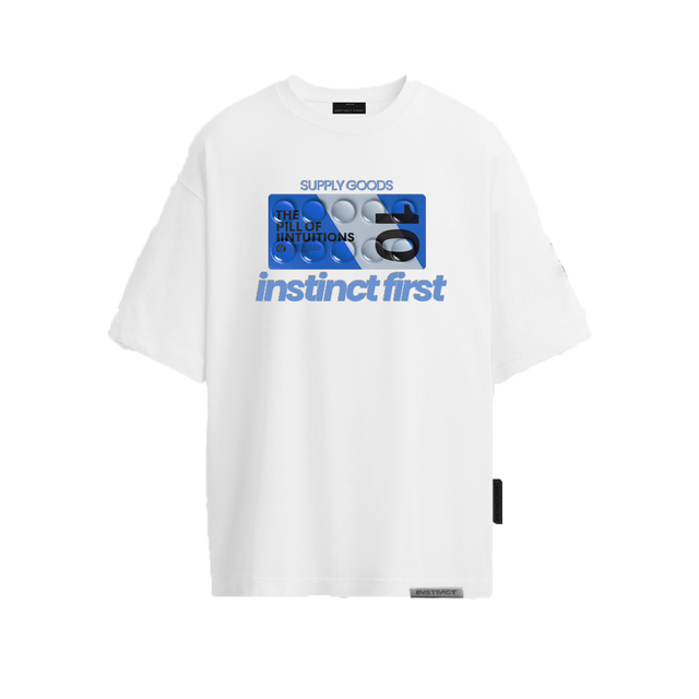 Pill- Oversized T-Shirt (Antique White)