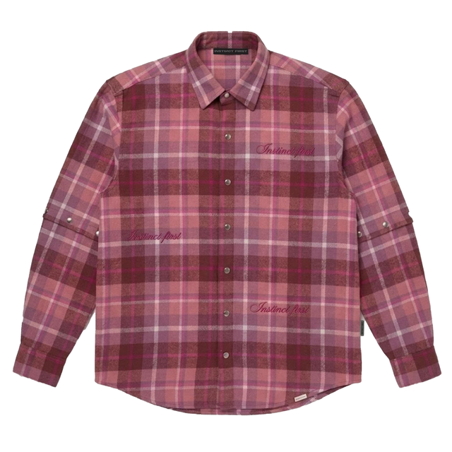 Detachable Sleeve - Oversized Shirt (Pink)