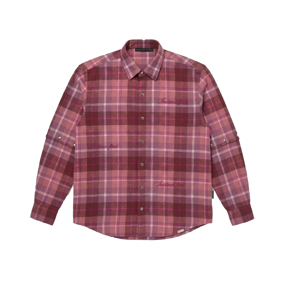 Detachable Sleeve - Oversized Shirt (Pink)